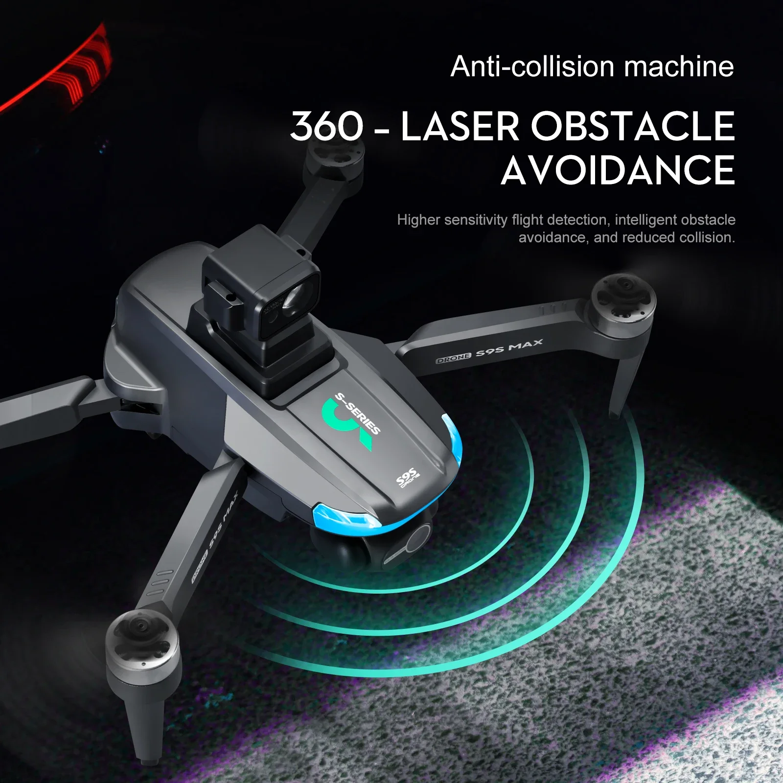 NEW S9S MAX MINI Drone 4K 2-Ax - Drone Gimbal 评论和价格