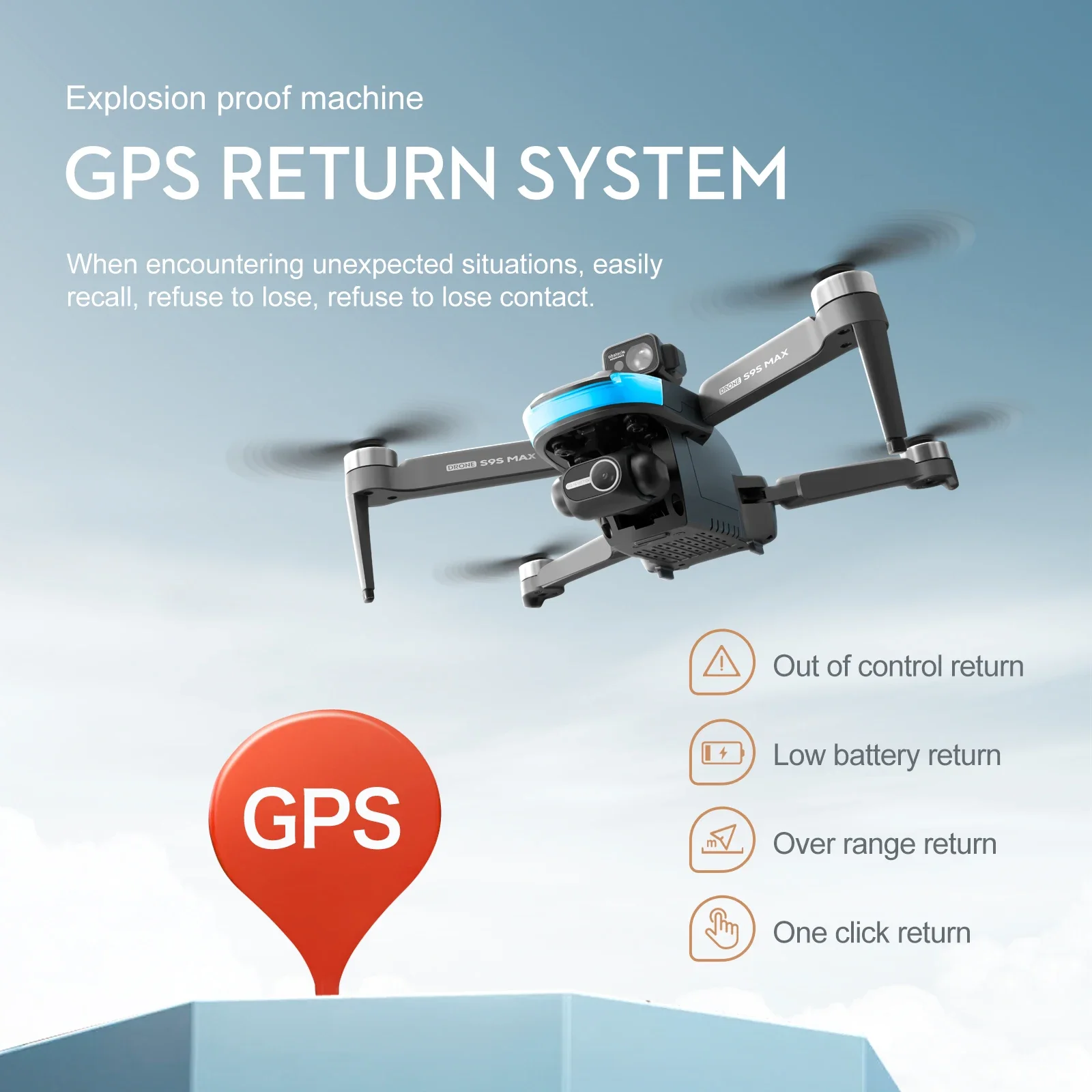 NEW S9S MAX MINI Drone 4K 2-Ax - Drone Gimbal 评论和价格
