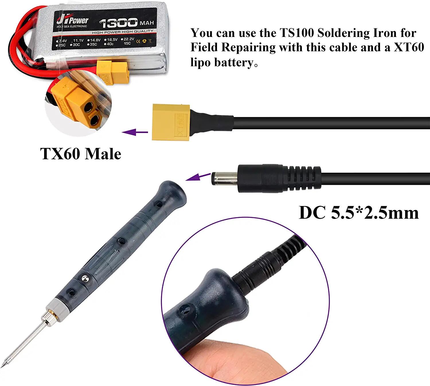 XT60 Adapter Cable XT60 Male t - Drone Compass 评论和价格
