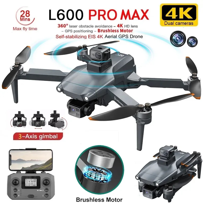 L600 PRO MAX GPS Drone Profess - Drone Gimbal 评论和价格